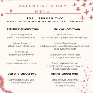 Valentine's Menu